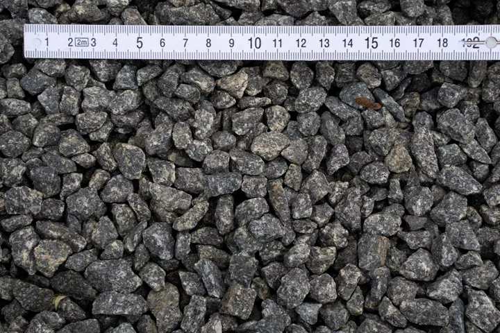Sorte granitskærver NORIT 8/11 mm i Big Bag