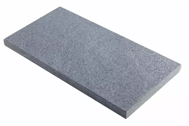 Flise jetbrændt granit, mørk grå, 30*60*3 cm