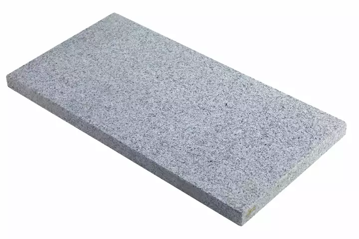 Flise jetbrændt granit, lys grå, 30*60*3 cm
