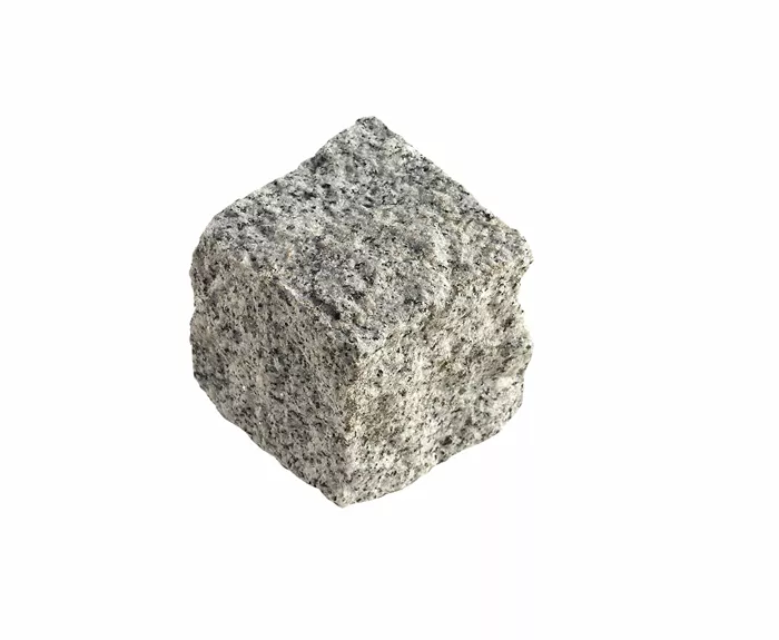 Chaussesten kløvet granit, lys grå, 9*9*8/10 cm