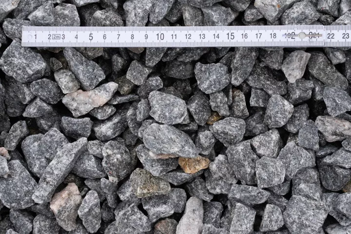 Grå granitskærver 16/22 mm i Big Bag Stenungsund
