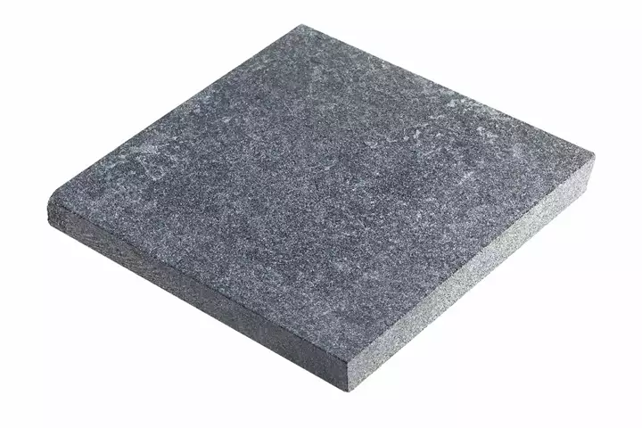 Flise jetbrændt granit, mørk grå, 60*60*3 cm