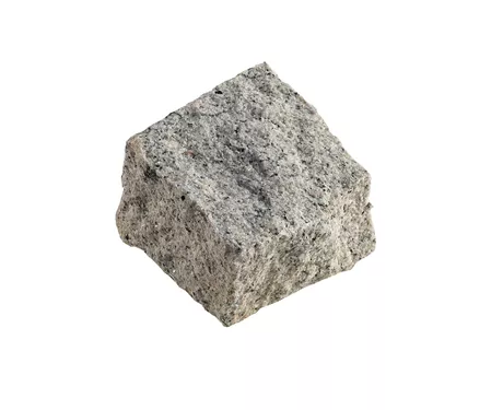 Chaussesten/Flækker håndhugget granit, lys grå, 9*9*4/6 cm
