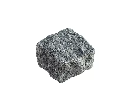 Chaussesten/Flækker håndhugget granit, sort grå, 9*9*4/6 cm