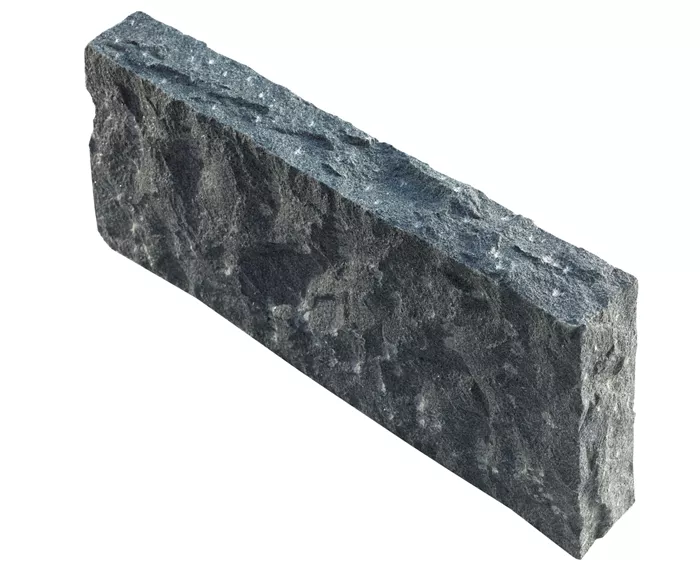 Granitkantsten kløvet, mørk grå, 8*20*80-100 cm