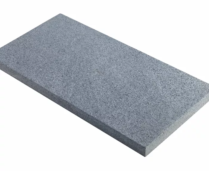 Flise jetbrændt granit, mørk grå, 30*60*5 cm
