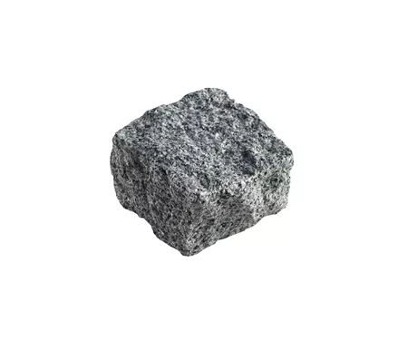 Chaussesten/Flækker håndhugget granit, mørk grå, 9*9*4/6 cm