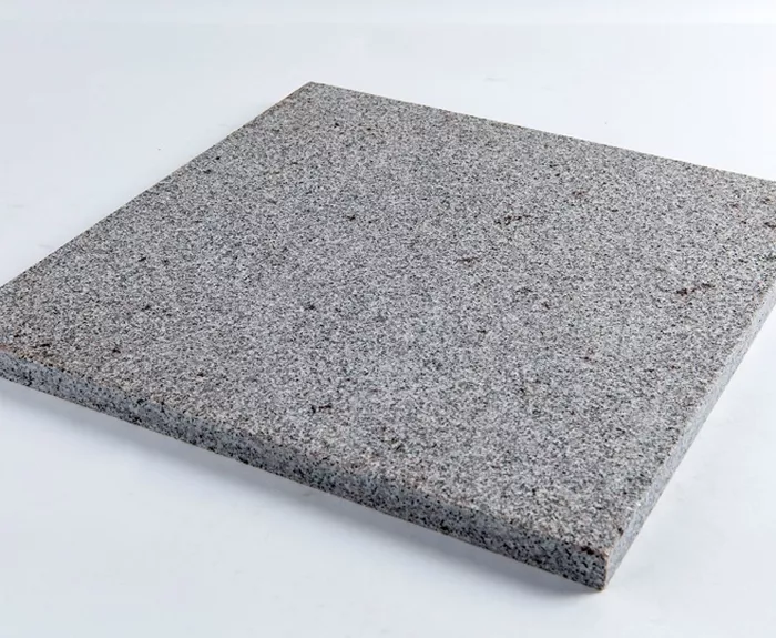Flise jetbrændt granit, rød grå, 40*40*5 cm