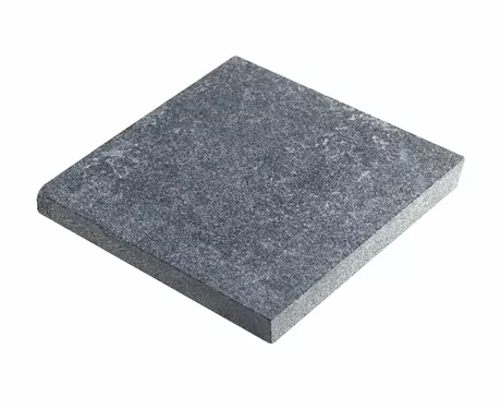 Flise jetbrændt granit mørk grå, 40*40*5 cm